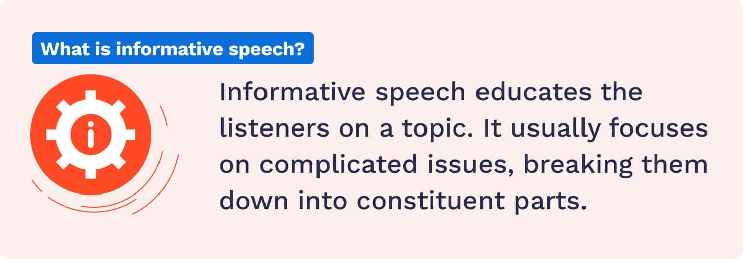 informative speech thesis generator