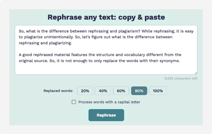 Paraphrasing Tool – Academic Rephrase Tool for Researchers