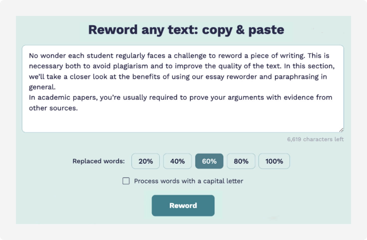 rewording essay generator