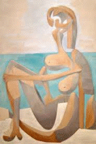 “Seated Bather (La Baigneuse)” by Pablo Picasso, 1930, Oil on Canvas (The Museum of Modern Art, New York)