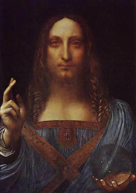 Leonardo Da Vinci’s Salvator Mundi, drawn c. 1500
