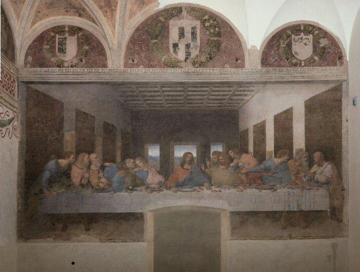Leonardo Da Vinci’s The Last Supper, painted c.1495