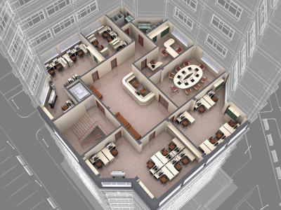 A layout of Accofirm’s offices
