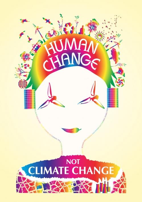 "Human Change, not Climate Change."