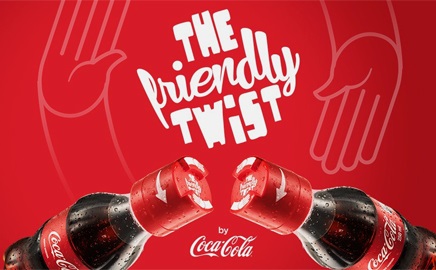 Photographic representation of the “Coca-Cola Friendly Twist” advert