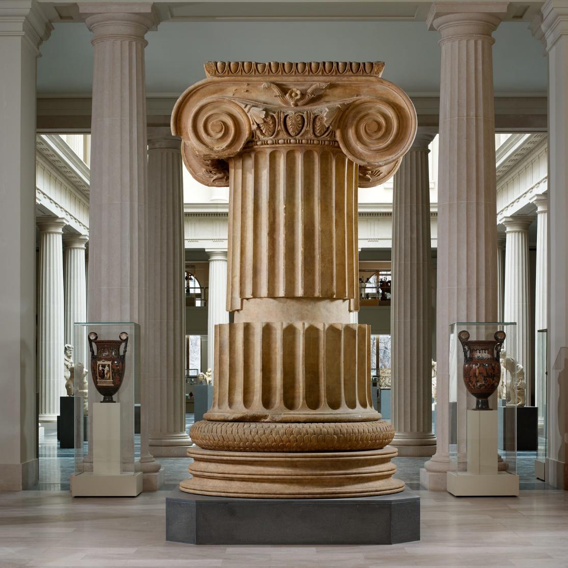 Marble Column from the Temple of Artemis at Sardi.