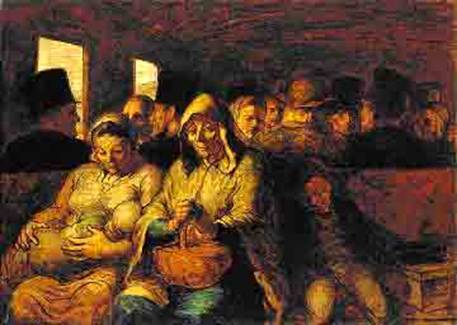 The Third-Class Carriage (1862) by Honore Daumier