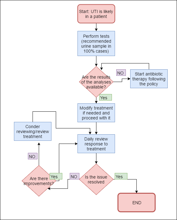 A workflow of UTI management.