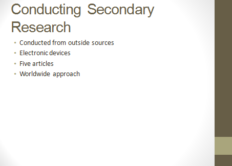 Conducting secondary research
