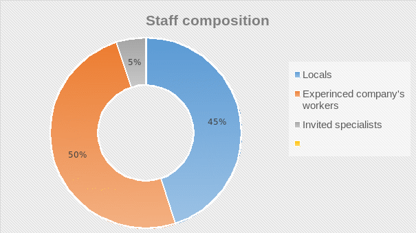 Staff composition.