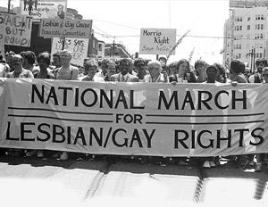 Gay Rights Movement Protesting in the Streets of New York
