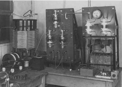 the first experimental broadcasting transmitter at Writtle in 1921 (Bray 2002, p.86).