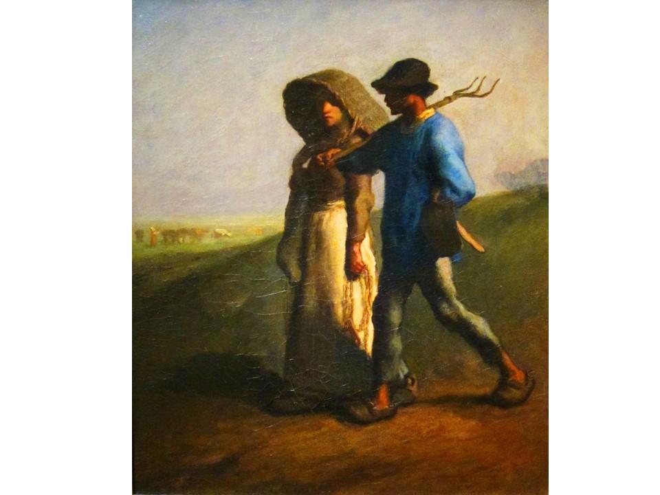 Jean-Francois Millet, Going to Work, 18515