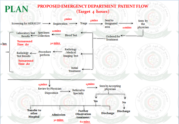 Proposed estimations in the patient flow.