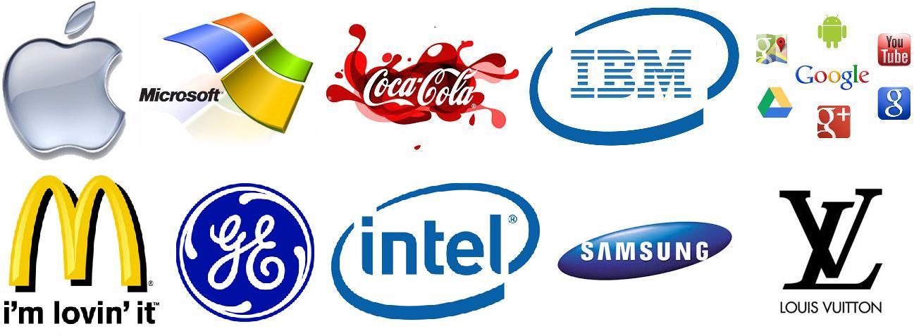 Top brands in the world.