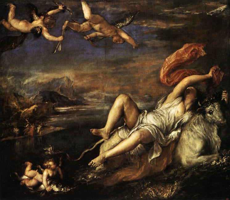 Titian’s Rape of Europa.