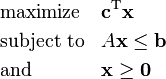 Linear Programming