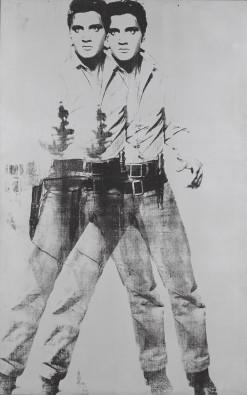 Warhol painting on double Elvis.