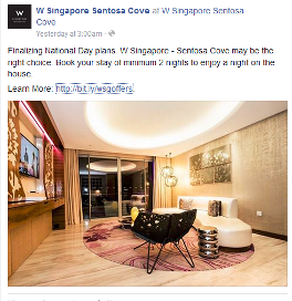 The W Singapore post on SG50 golden jubilee offer