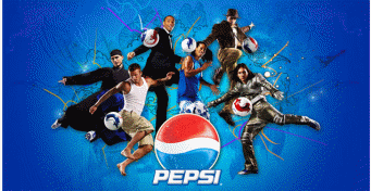 Pepsi advertisement. 