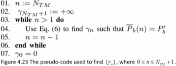 The pseudo code