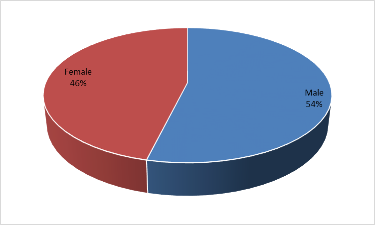 Gender percentages