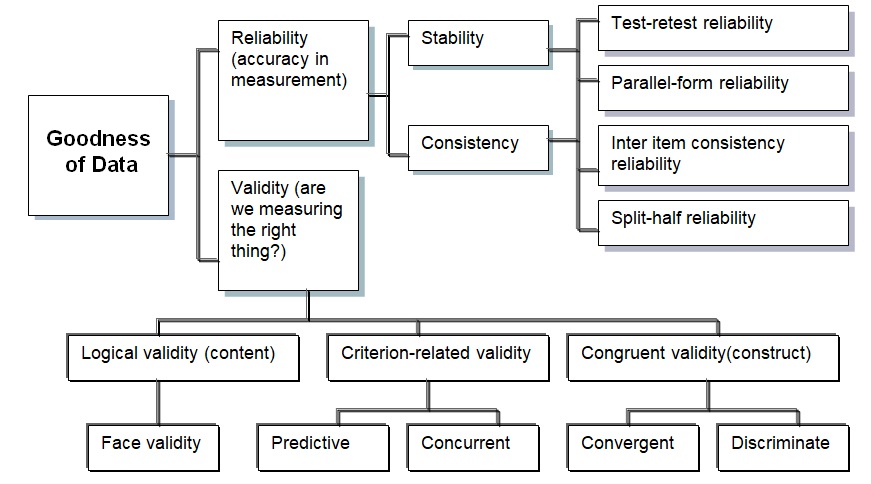 Testing Goodness of Measures: Forms of Reliability and Validity. 