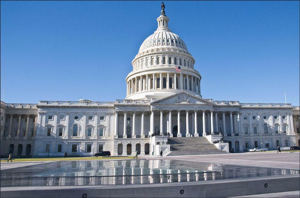 The U. S. Capitol Building. 