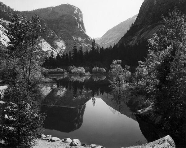 Adams. Mirror Lake, Mount Watkins, Yosemite National Park