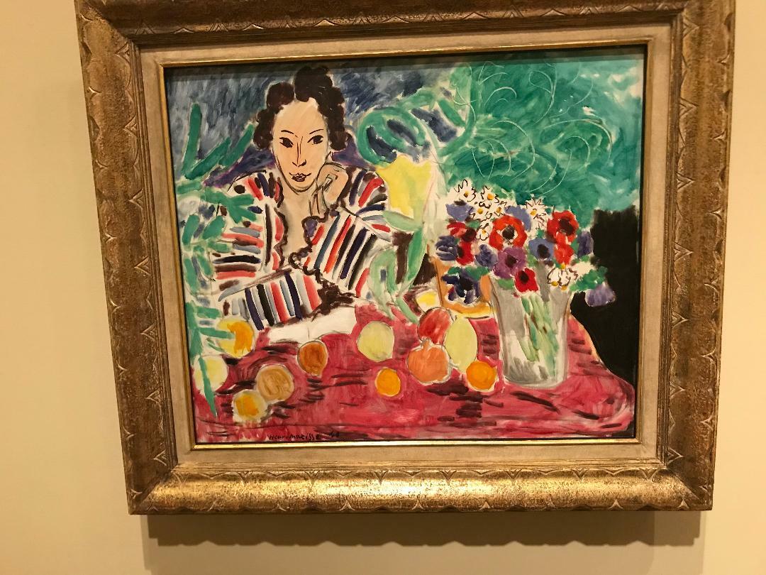 Matisse’s painting at the museum.