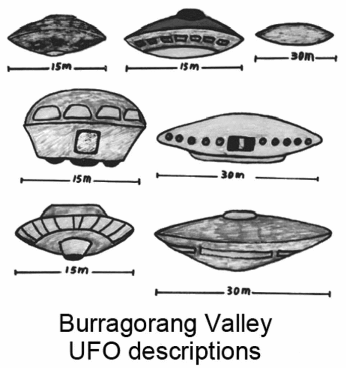 Burragorang Valley UFO descriptions