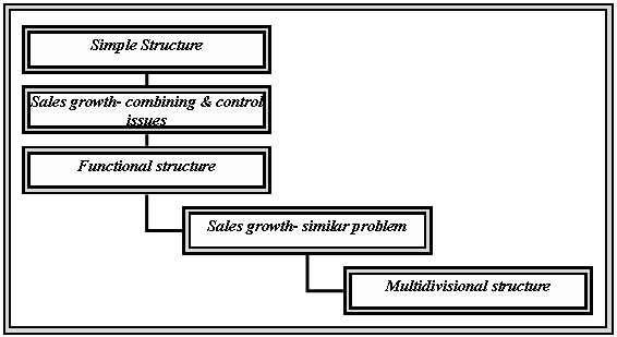 Strategy & structure growth pattern.