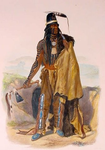 An Indian Chief, Karl Bodmer, 1833, Watercolor (http://www.philaprintshop.com/images/bod24.jpg)