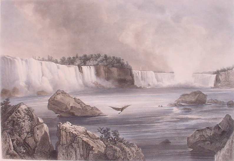  Niagara Falls, 1832, Karl Bodmer, Watercolor (http://www.philaprintshop.com/images/bodniagara.jpg)