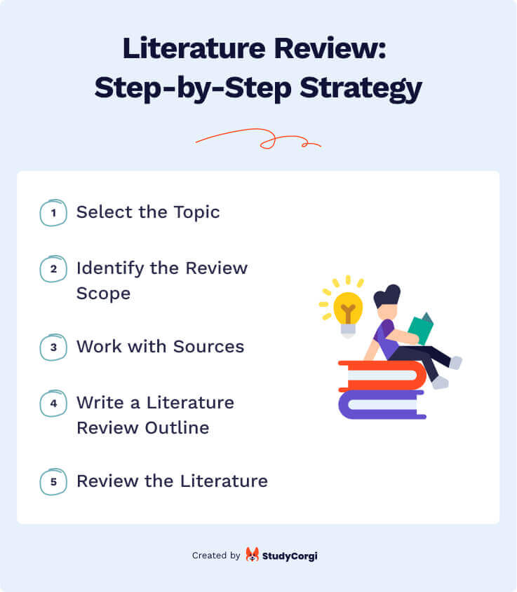 suggest and explain a format for a literature review