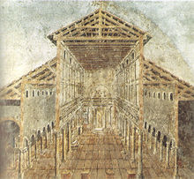 The interior design of Saint Peter’s church in Rome