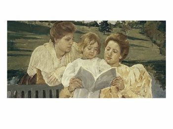 Mary, Cassatt, Family Group Reading