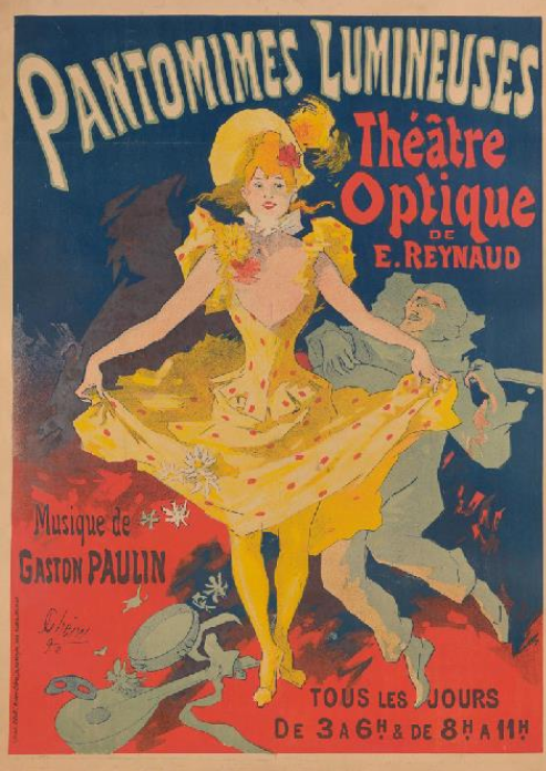 Jules Chéret, Pantomimes Lumineuses, Théâtre optique de E. Reynaud, musique de Gaston Paulin (1892)