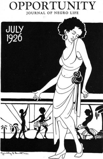 Gwendolyn Bennett, the magazine cover for Opportunity: A Journal of Negro Life (1926)