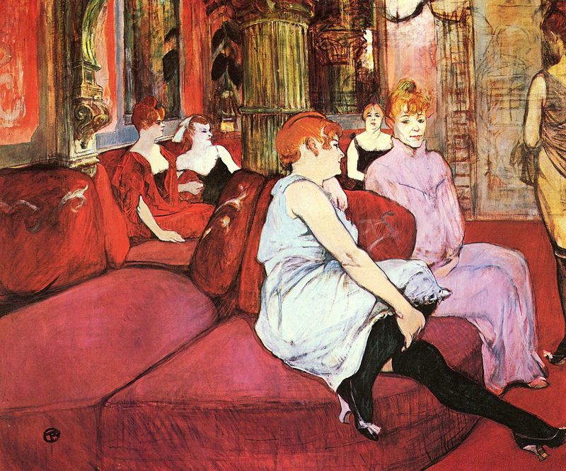 “Salon de la Rue Des Moulins” by by Henri de Toulouse-Lautrec