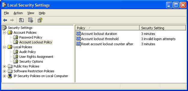 Windows XP Security Measures