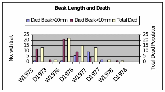 Beak Lenght and Death