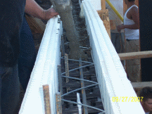 Insulated concrete forming and casting.