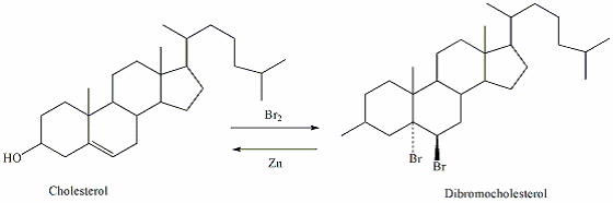 Reaction Scheme for the Bromination/Debromination of Cholesterol.
