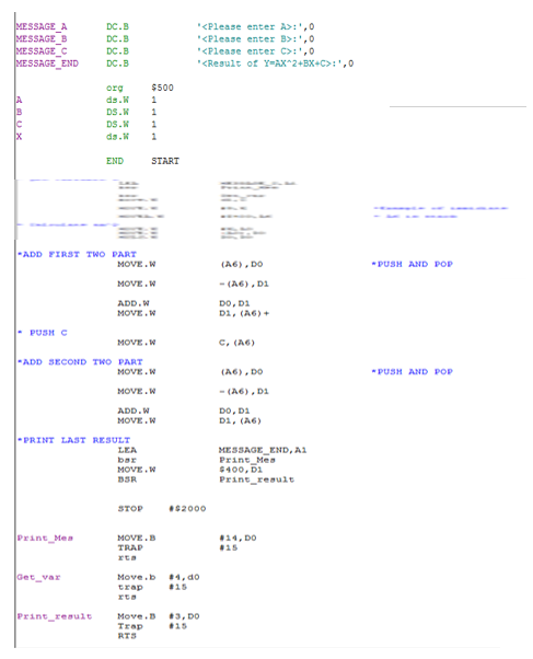 Program codes.