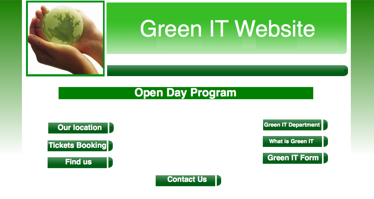 Green IT Home page prototype