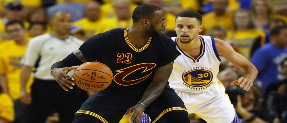 Cleveland Cavaliers win against Golden State Warriors. 