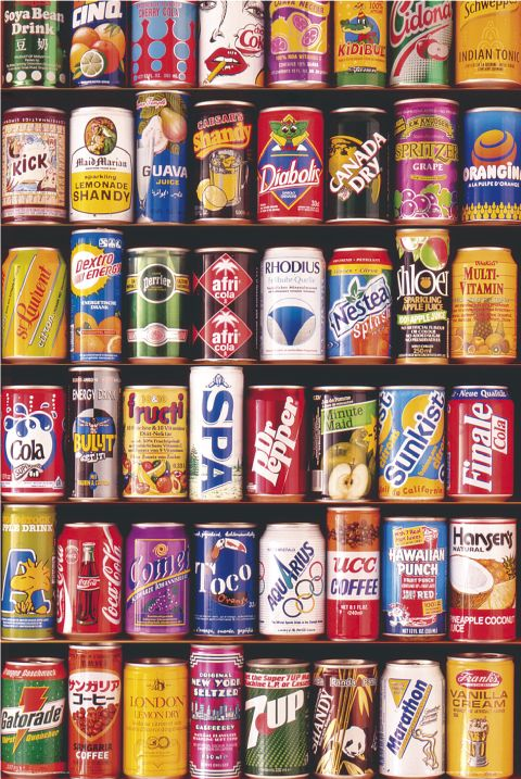Different brands available in the soft drinks markets