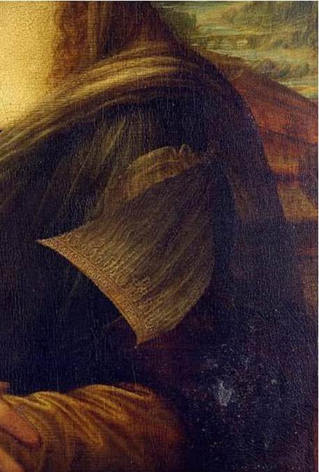 Mona Lisa wearing an Asian chador and a veil (Keshelava, 2020, p. 18). 