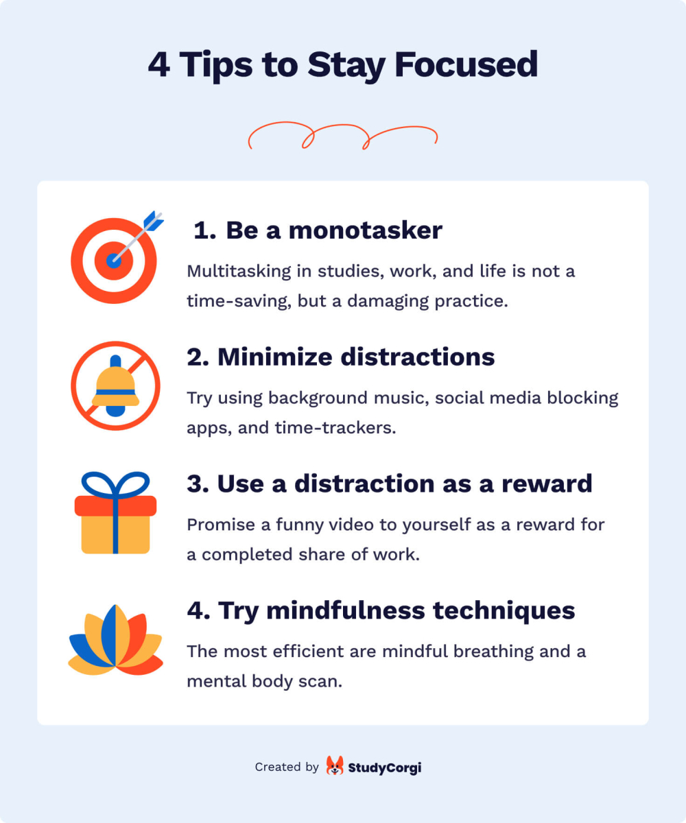 4 Tips to Stay Focused.